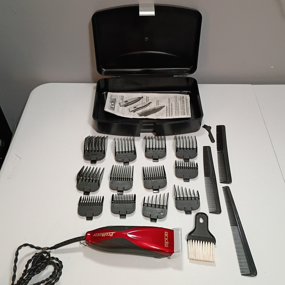 Andis PM-3R Speedmaster Professional Pivot Motor Hair Clipper Tested 12 guards